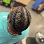 Mens basic cornrows