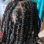 Loc Color Service w/Retwist &amp; Style