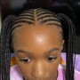 Kid's Braids with Hair Added