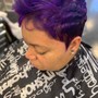 Hair Cut/Permanent Color (1 color)