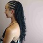 Feed-in Cornrows Ponytail