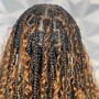 Box Braids (shaved sided)