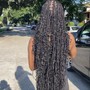 Small Knotless Boho Braids