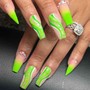 Crocodile reptile 3d per nail