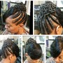 Boho knotless plats (lower back)