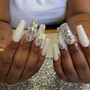 Acrylic Nails Medium Length