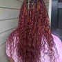 Bohemian knotless braids