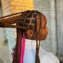 Kids medium knotless braids