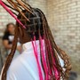 Kids medium knotless braids