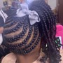 Kid's Scalp Braids With Beeds