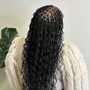 Medium large box braids