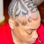 Men freestyle cornrows