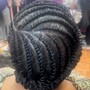 Flat Twists on Natural Hair