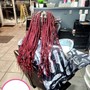 Children Natural Box Braid Style with Beads-No Hair Included