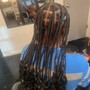 Knotless braids - mid back length (or shorter)