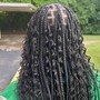 Medium Knotless/boho human hair