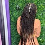 Medium Knotless/boho human hair