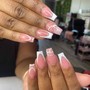 Gel X with nail art/soak off