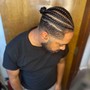 Men's Cornrows w/ Design