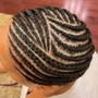 Corn rows Straight Back or Design (Hair Included)