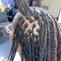 Faux Locs over Locs with Retwist