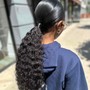 Ponytail with weave