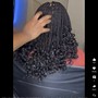 Small box braids butt length with extensions