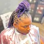 Tips colored Locs