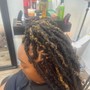 Half conrow,half individual braids