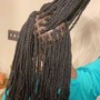 Medium Knotless Goddess Braids