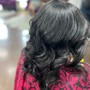 Danni’s Silk Press( natural hair only)PLEASE DETANGLE HAIR OR UP CHARGE!