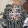 Loc retwist with two strand