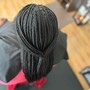 Small Traditional Box Braids(Hair Included- 1B Only)