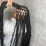 Medium knotless Braids