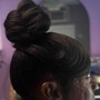 Simple Style on Relaxed Hair