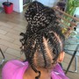 7-8 straight back braids