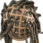 box braids ( extensions added)