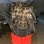 box braids ( extensions added)