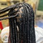 Medium knotless braids