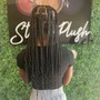 Half braids/half sew-in