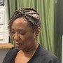 Cornrow and Two Strand Twist Style