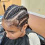 Feed in braids (price given upon consult)