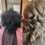 Natural hair/semi. Color