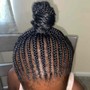 Kid's Braids with Hair Added