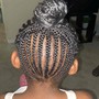 Kid's Braids with Hair Added