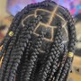 Medium Knotless braids