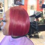 Relaxer Straightening retouch on leave out