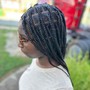 Large Knotless Braids