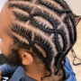 Men Cornrows w/ Designs