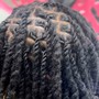 Large, medium, smedium, small and xsmall Knotless Braids